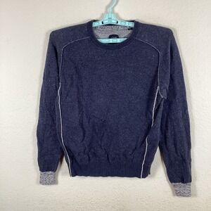 True Measure Mens Sweater Sz M Medium Long Sleeve Solid Crew Neck Excellent